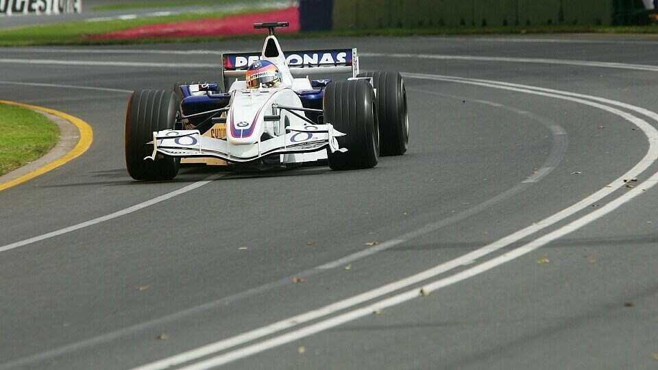 Auch Villeneuve hat in den Kurven zu kämpfen., Foto: Sutton