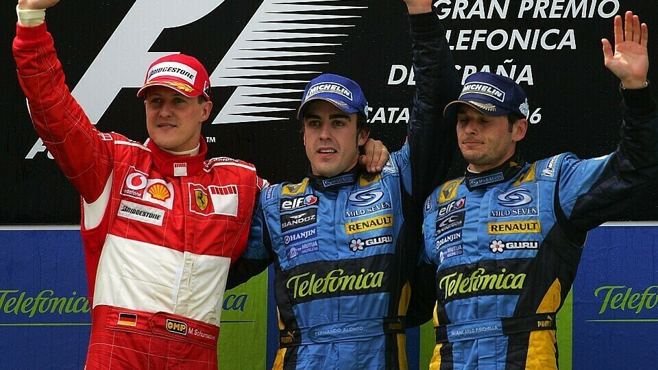 Renault und Ferrari - die Hauptmatadore im Kampf um die WM, Foto: Sutton