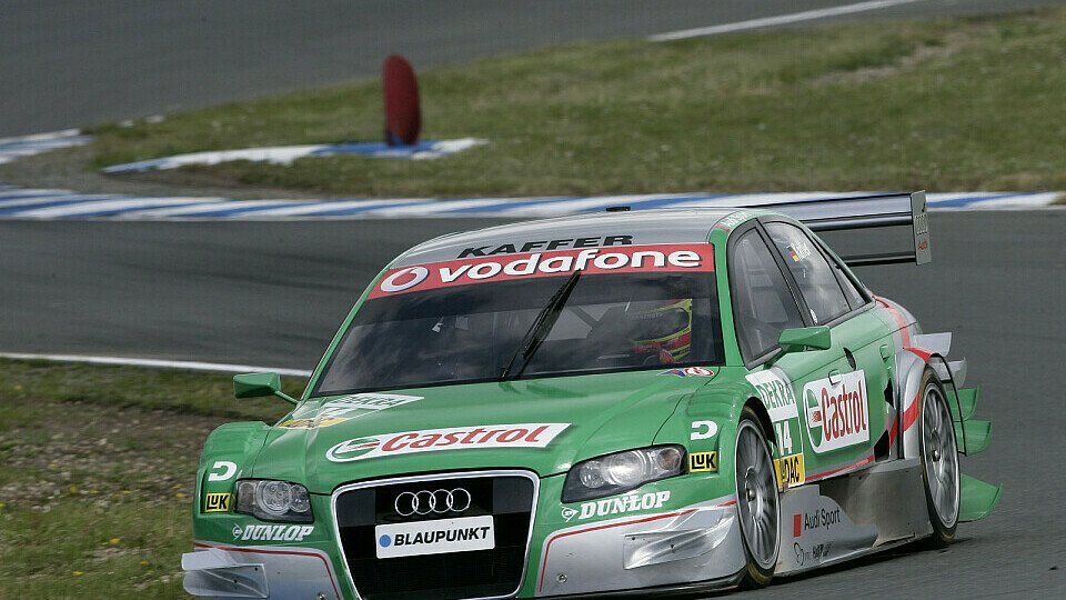 Pierre Kaffer landete beim ersten Test auf Rang vier., Foto: DTM Pierre Kaffer landete beim ersten Test auf Rang vier., Foto: DTM