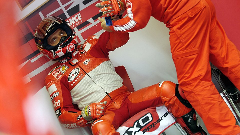 Loris Capirossi erlebte einen mühsamen Donnerstag in Assen, Foto: Ducati