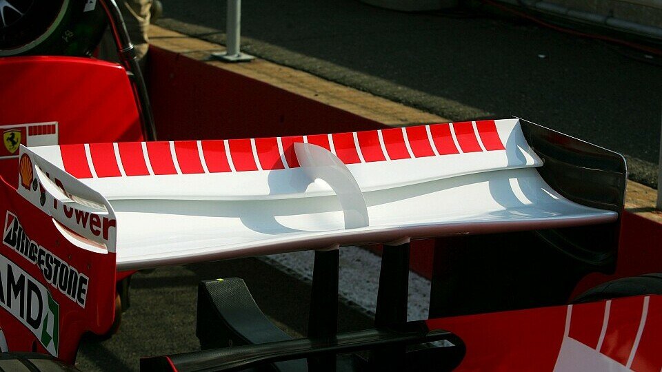 Bereit für den Abflug: Der neue Ferrari-Heckflügel., Foto: Sutton
