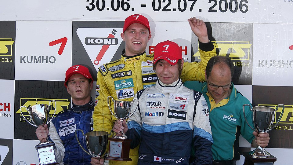 Michael Herck (links) landete erstmals auf dem Podest., Foto: F3 Euroseries Michael Herck (links) landete erstmals auf dem Podest., Foto: F3 Euroseries