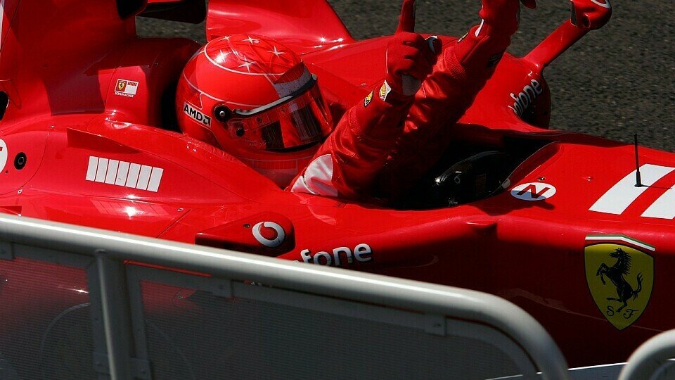 Michael Schumacher will auch in Hockenheim jubeln, Foto: Sutton