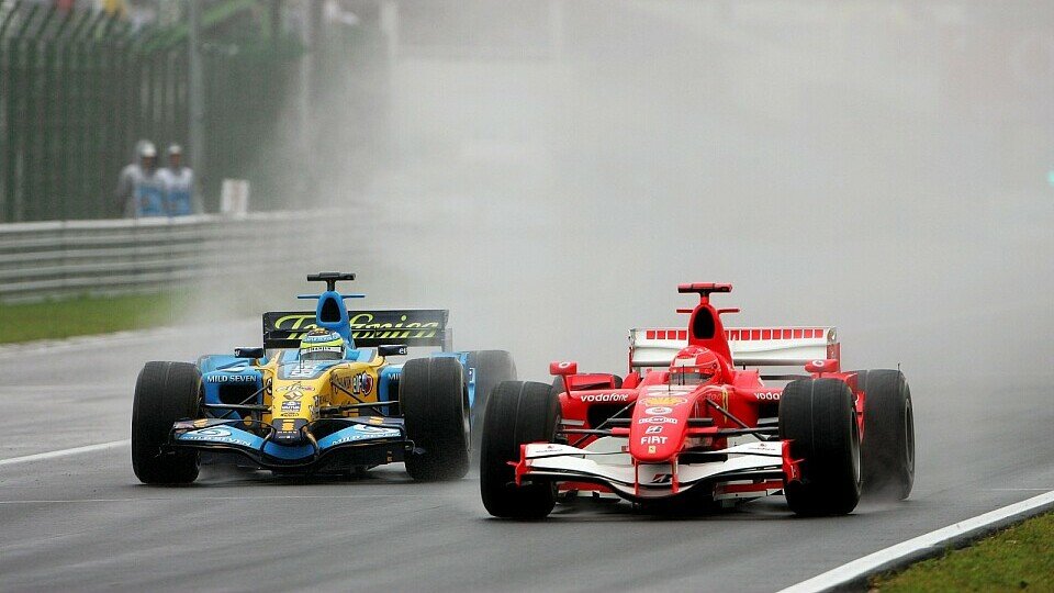 Michael Schumacher robbte einen Zähler näher an Fernando heran., Foto: Sutton
