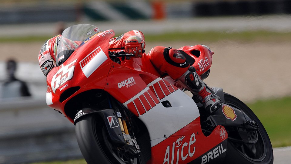 Loris Capirossi hatte keinen Grund sich zu verstecken, Foto: Ducati