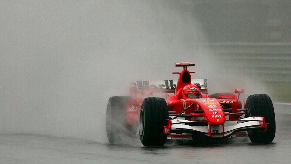 Ein Weltmeister fährt im Regen., Foto: Sutton