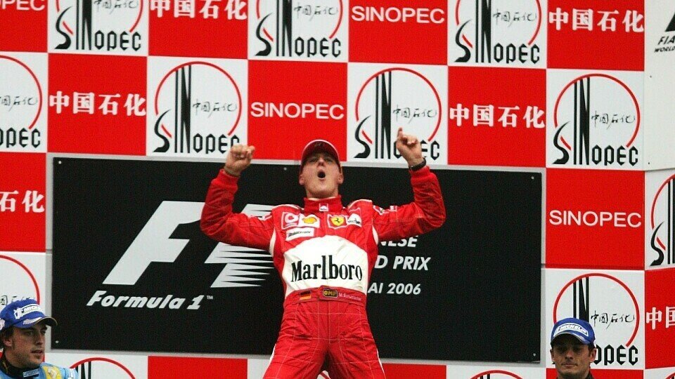 2006 fuhr Michael Schumacher seinen letzten F1-Sieg in China ein, Foto: Sutton