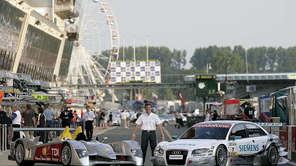 Auch vom 4,18 Kilometer kurzen Circuit Bugatti weíß Tom Kristensen zu berichten., Foto: Audi