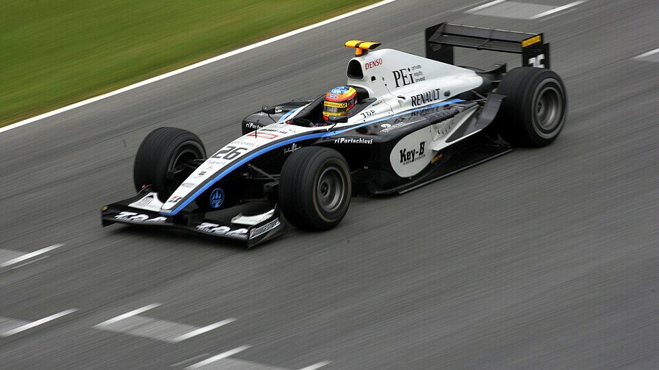 Der Regen verhinderte sinnvolle Testfahrten., Foto: GP2 Media Der Regen verhinderte sinnvolle Testfahrten., Foto: GP2 Media