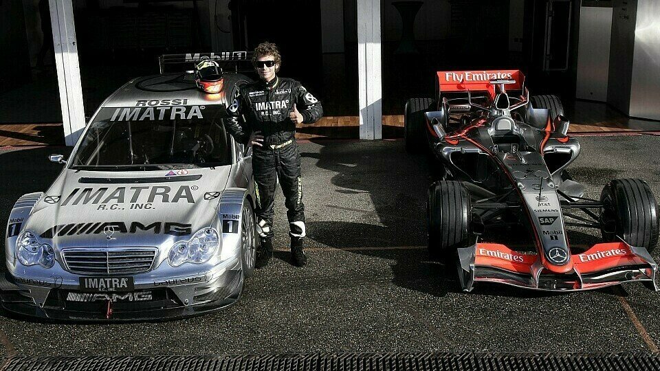 Valentino Rossi bei seinem DTM-Test, Foto: IPTC