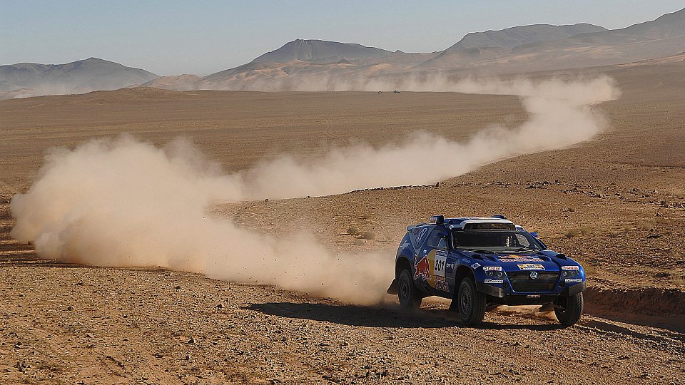 Giniel de Villiers führt die Dakar nach 7 Etappen an., Foto: VW
