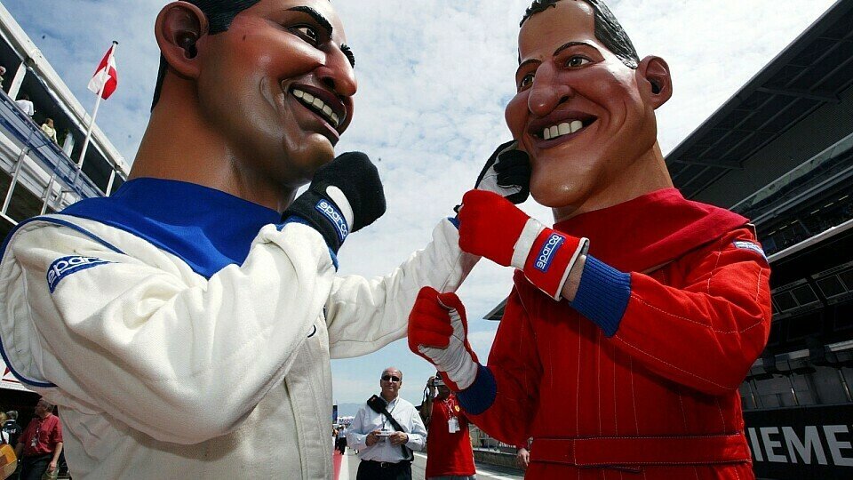 Montoya und Schumacher waren nicht immer fair zueinander., Foto: Sutton