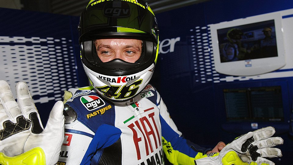 Valentino Rossi hat gute Laune, Foto: Yamaha