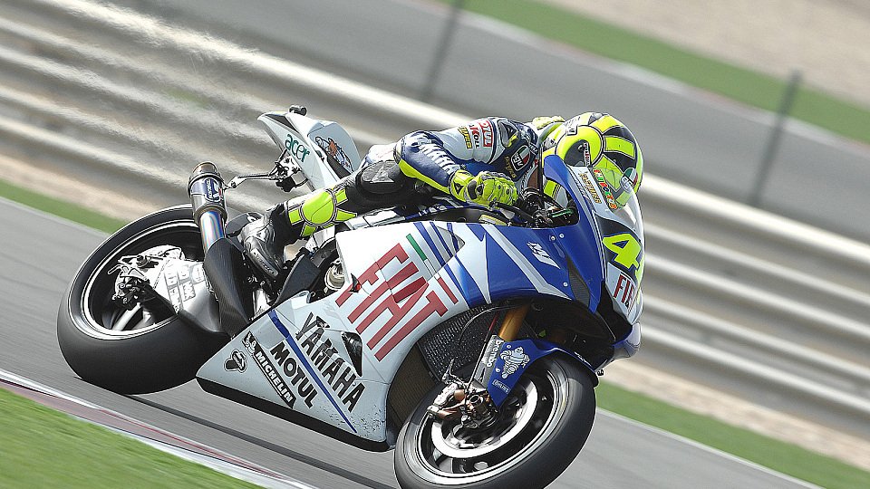 Valentino Rossi holte sich die Bestzeit, Foto: Yamaha