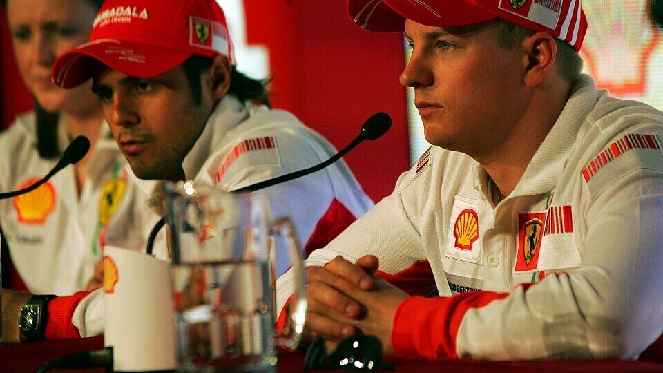 Sehen sich als Hauptkonkurrenten um den Weltmeistertitel: Felipe Massa und Kimi Räikkönen., Foto: Sutton