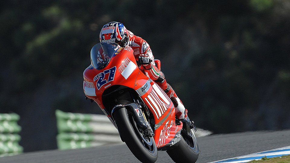 Casey Stoner fuhr einsame Bestzeit, Foto: Ducati