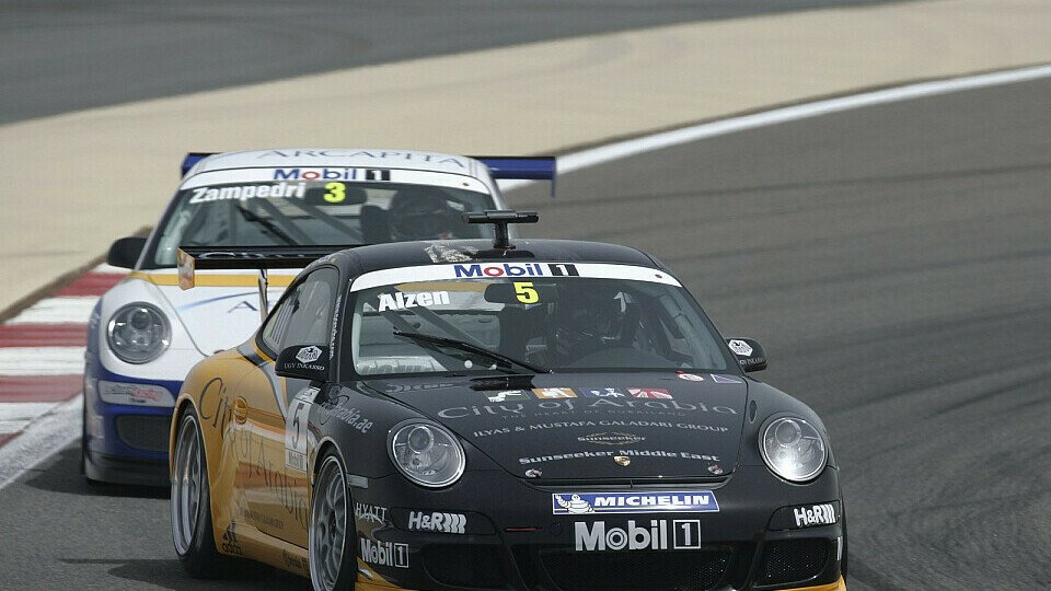 Uwe Alzen holte sich im zweiten Rennen den Sieg, Foto: Porsche