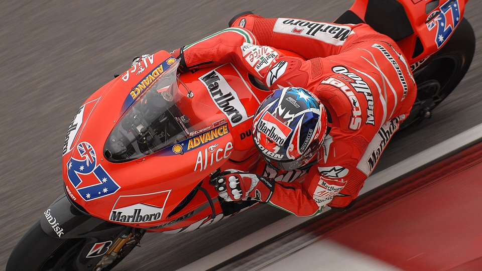 Casey Stoner wollte nur seine Runden fahren, Foto: Ducati