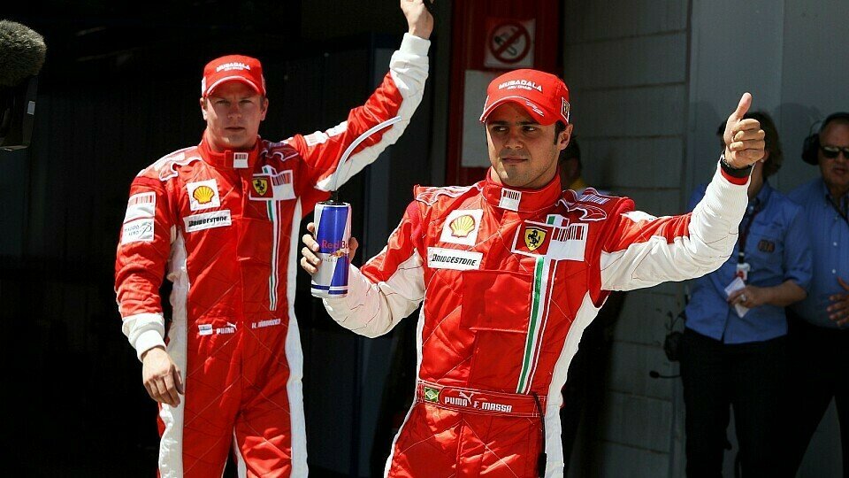 Massa vor Räikkönen - ein gewohntes Bild im Qualifying., Foto: Sutton