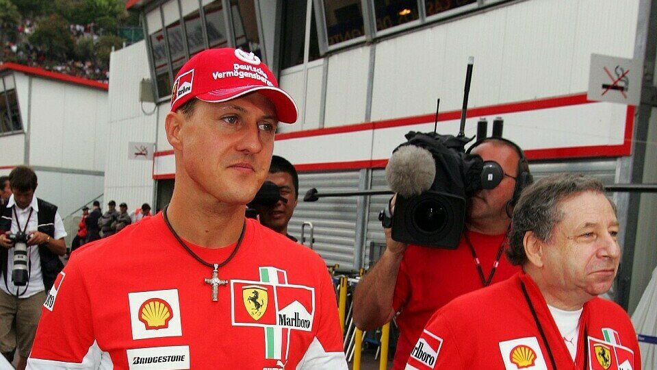 Jean Todt und Michael Schumacher verbindet eine enge Freundschaft., Foto: Sutton