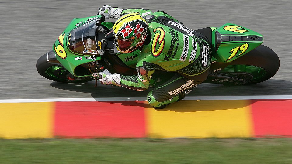 Olivier Jacque hielt zumindest die Renndistanz durch, Foto: Kawasaki