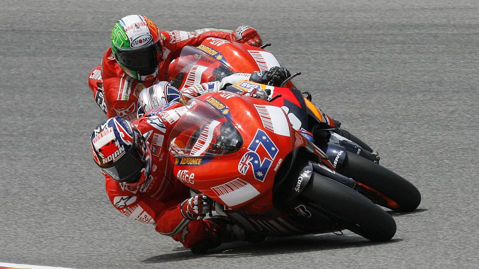 Die zwei Ducati-Piloten freuen sich mehr oder weniger auf Barcelona, Foto: Ducati