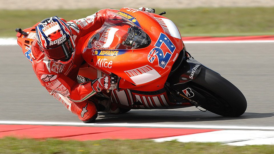 Casey Stoner hatte wieder die Nase vorne, Foto: Ducati