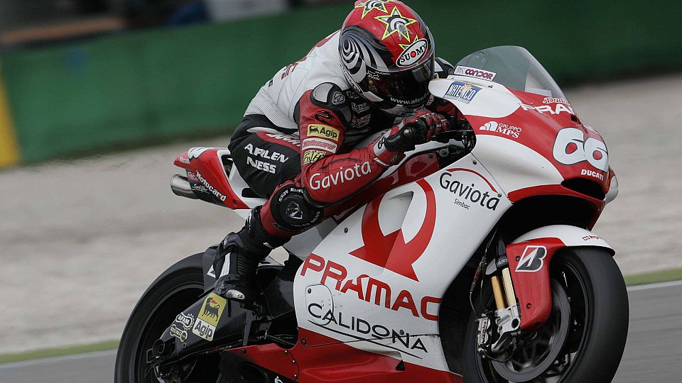 Alex Hofmann kämpfte mit Krämpfen im rechten Arm, Foto: Pramac Racing