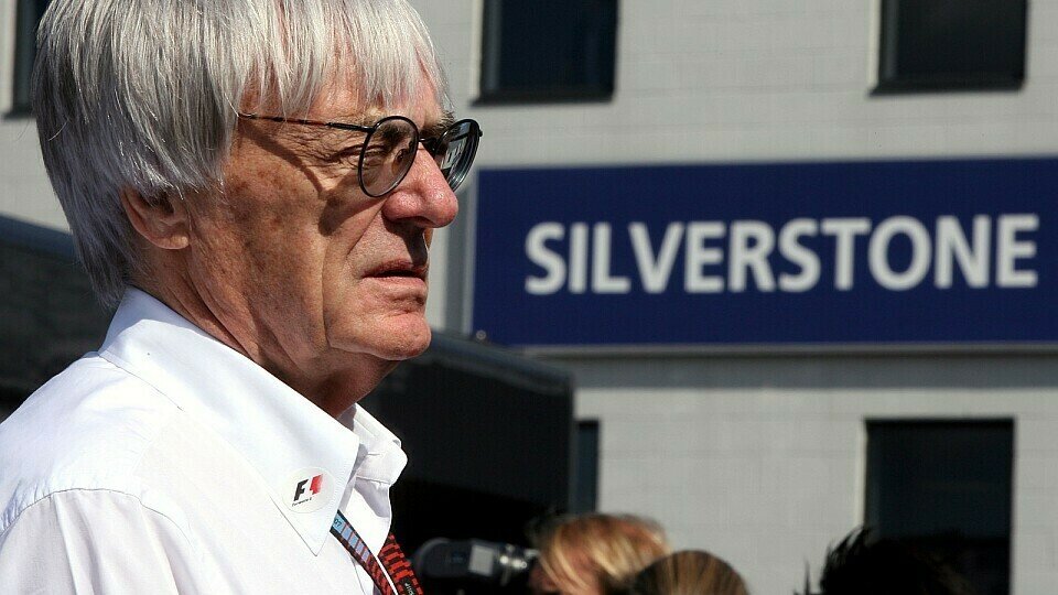 Noch sieht Bernie Ecclestone den britischen Grand Prix nicht als gesichert an, Foto: Sutton