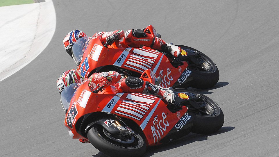 Der Eine will sein Comeback fortsetzen, der Andere will eines haben, Foto: Ducati