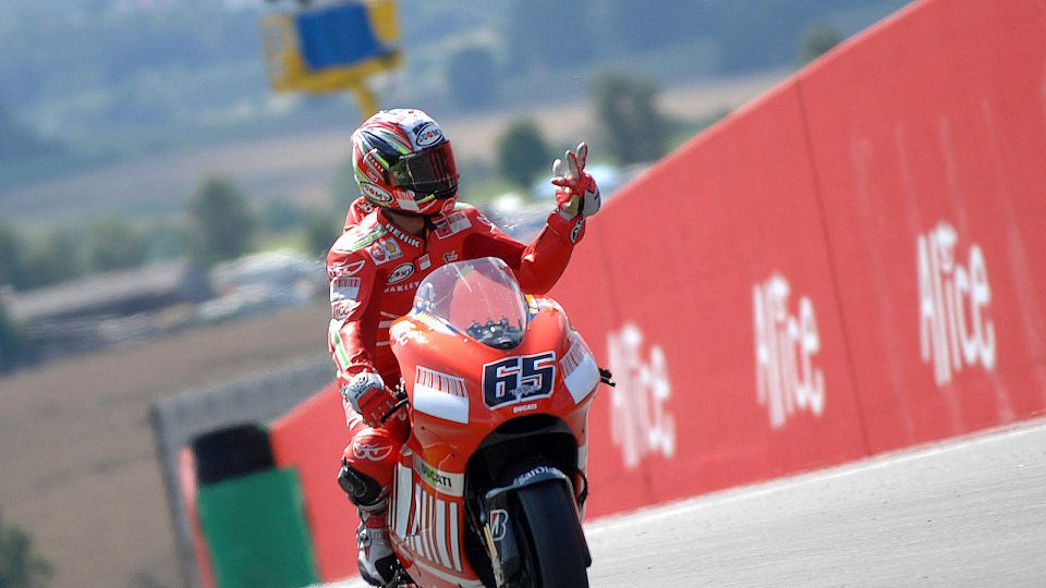 Loris Capirossi sorgte auf dem Sachsenring für ein Trostpflaster, Foto: Ducati