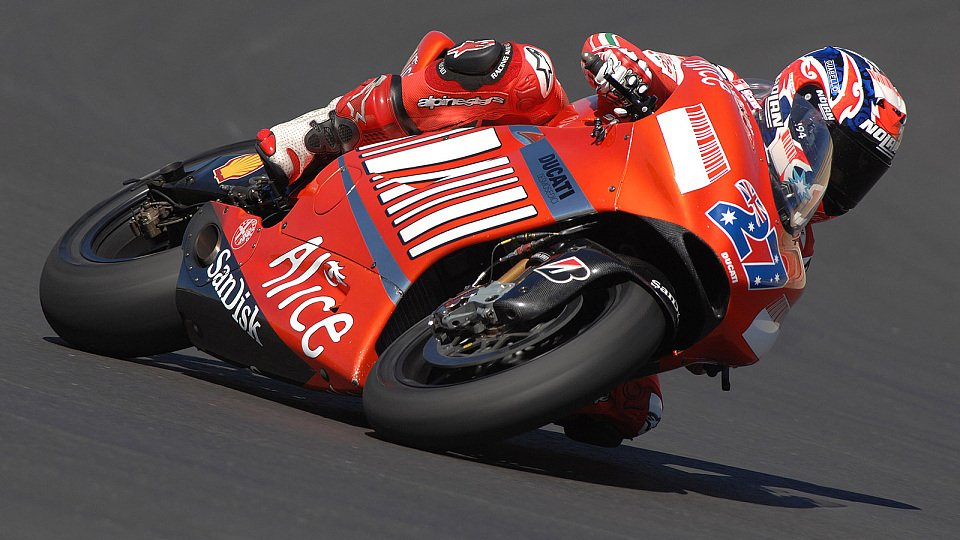 Casey Stoner erwartet einen schweren Sonntag, Foto: Ducati