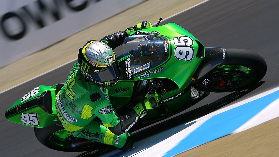 Roger Lee Hayden kam auf den Qualifyiern immer etwas dazwischen, Foto: Kawasaki