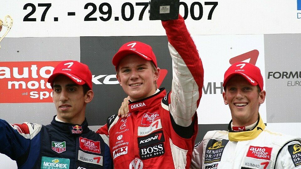 Nico hatte auf dem Nürburgring viel Grund zu Jubeln, Foto: F3 Euro Series Nico hatte auf dem Nürburgring viel Grund zu Jubeln, Foto: F3 Euro Series