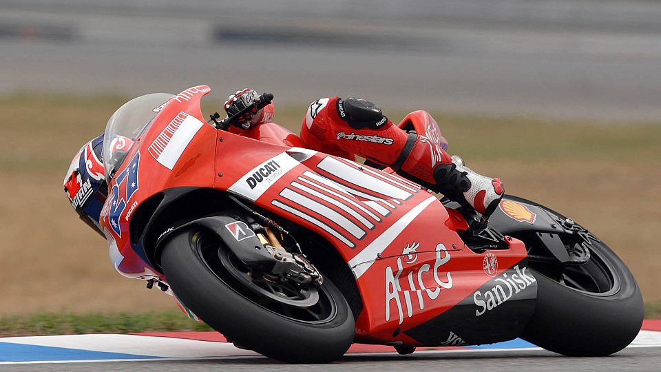Casey Stoner fuhr sicher zur Pole Position, Foto: Ducati