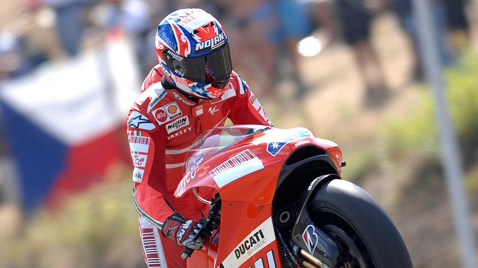 Casey Stoner hat im Moment einen Lauf, Foto: Ducati
