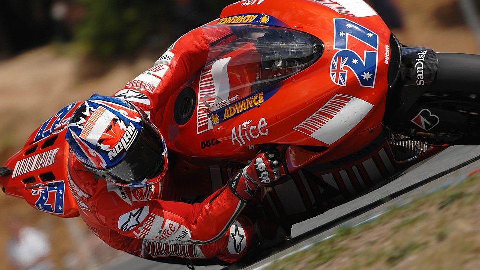 Casey Stoner fuhr souverän zum Sieg, Foto: Ducati