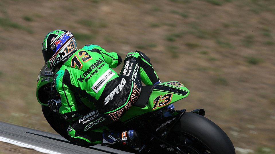 Anthony West hat schon Ahnung von der Strecke in Misano, Foto: Kawasaki