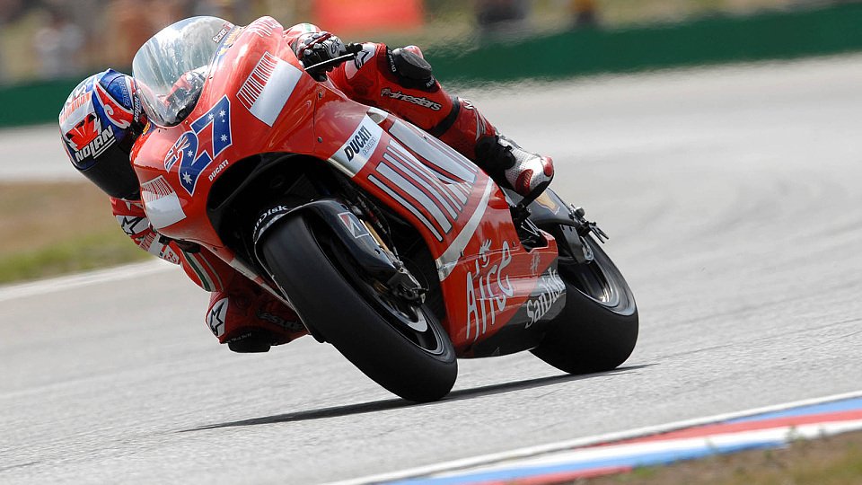 Casey Stoner war wieder einmal ganz vorne zu finden, Foto: Ducati