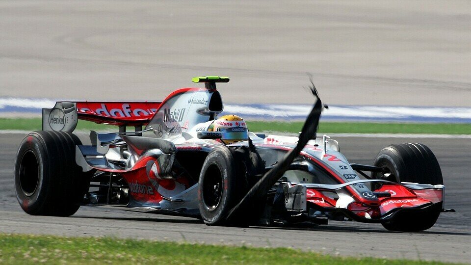 Trotz dieses Problems holte Lewis Hamilton noch vier Punkte, Foto: Sutton