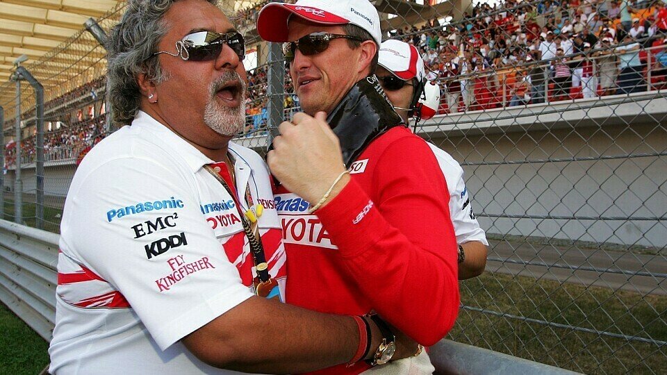 Ralf Schumacher und der neue Spyker-Co-Besitzer Mallya mögen sich, Foto: Sutton