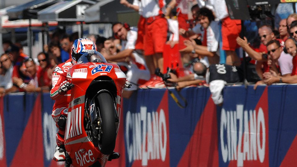 Casey Stoner plant bereits mit dem Titel; nur nicht mit dem Wann, Foto: Ducati