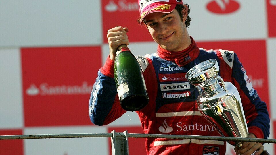 In Monza ergatterte Bruno einen Pokal, Foto: Sutton