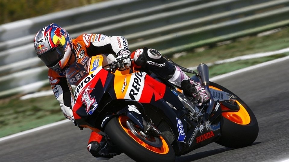 Nicky Hayden überraschte die Konkurrenz, Foto: Honda