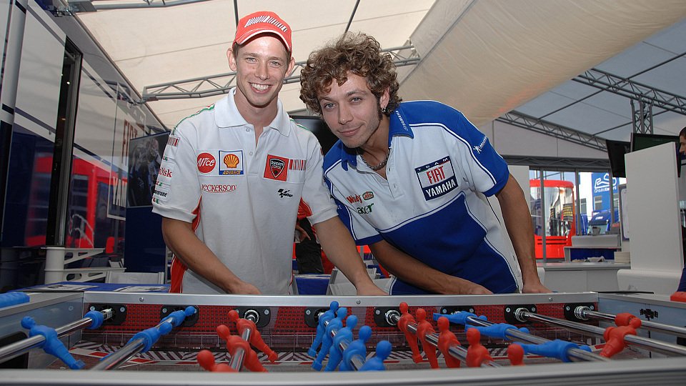 Valentino Rossi und Casey Stoner würden gerne wieder nach China kommen, Foto: Fiat Yamaha