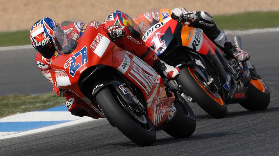 Casey Stoner ist bei einem Sieg in Montegi neuer Weltmeister., Foto: Ducati