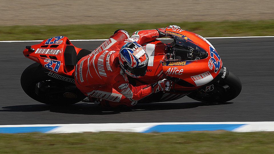 Casey Stoner war gar nicht zufrieden, Foto: Ducati