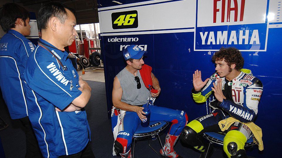 Rossi ist nicht zufrieden,, Foto: Fiat Yamaha
