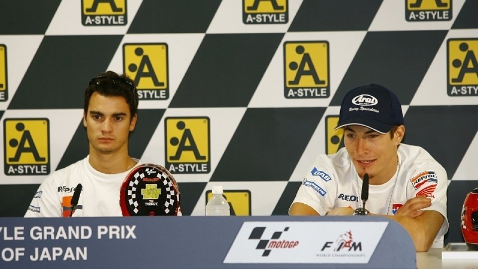 Nicky Hayden und Dani Pedrosa müssen noch auf den neuen Motor warten, Foto: Honda
