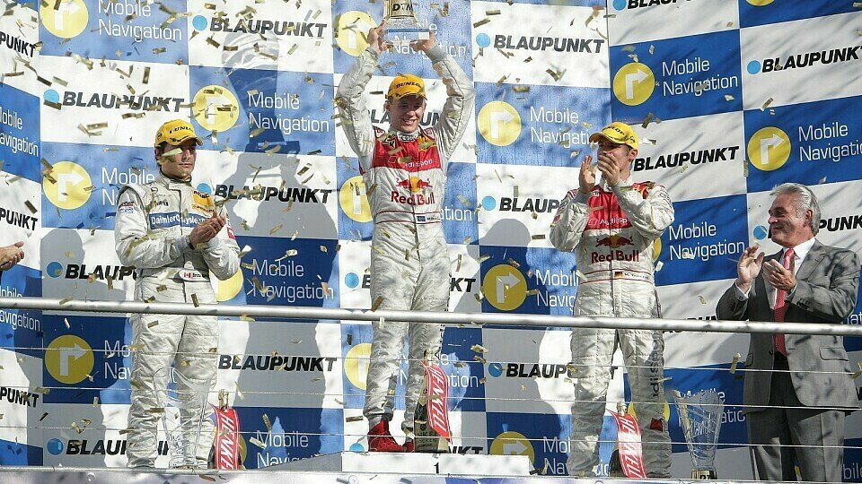 Zum zweiten Mal krönt sich Mattias Ekström zum DTM-Champion., Foto: Audi